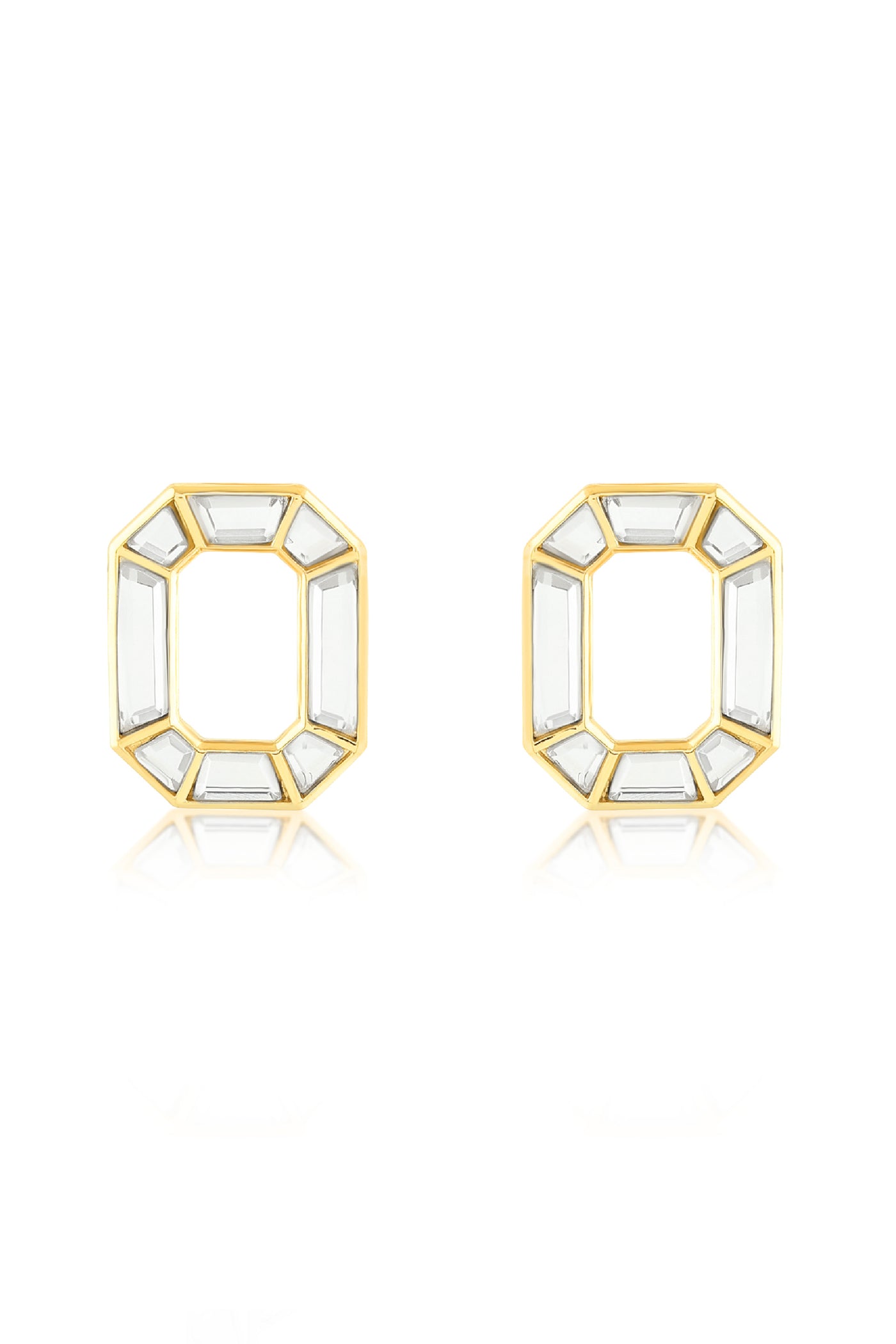 Isharya Lumen Octa Earrings In 18Kt Gold Plated indian designer wear online shopping melange singapore