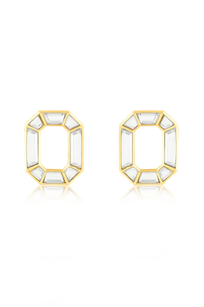 Isharya Lumen Octa Earrings In 18Kt Gold Plated indian designer wear online shopping melange singapore