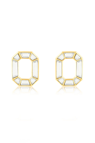 Isharya Lumen Octa Earrings In 18Kt Gold Plated indian designer wear online shopping melange singapore