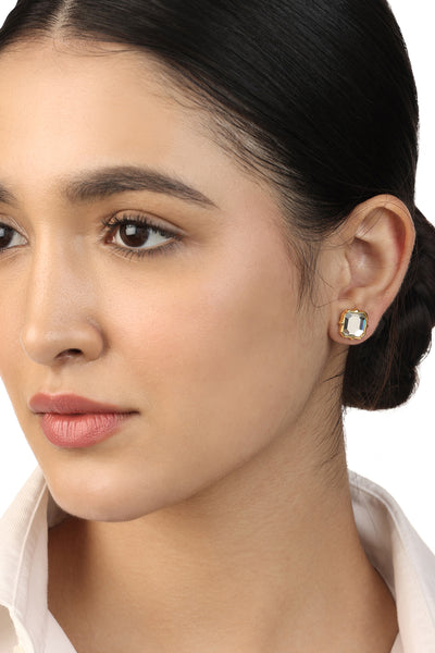 Isharya Lumen Stud Earrings In 18Kt Gold Plated indian designer wear online shopping melange singapore