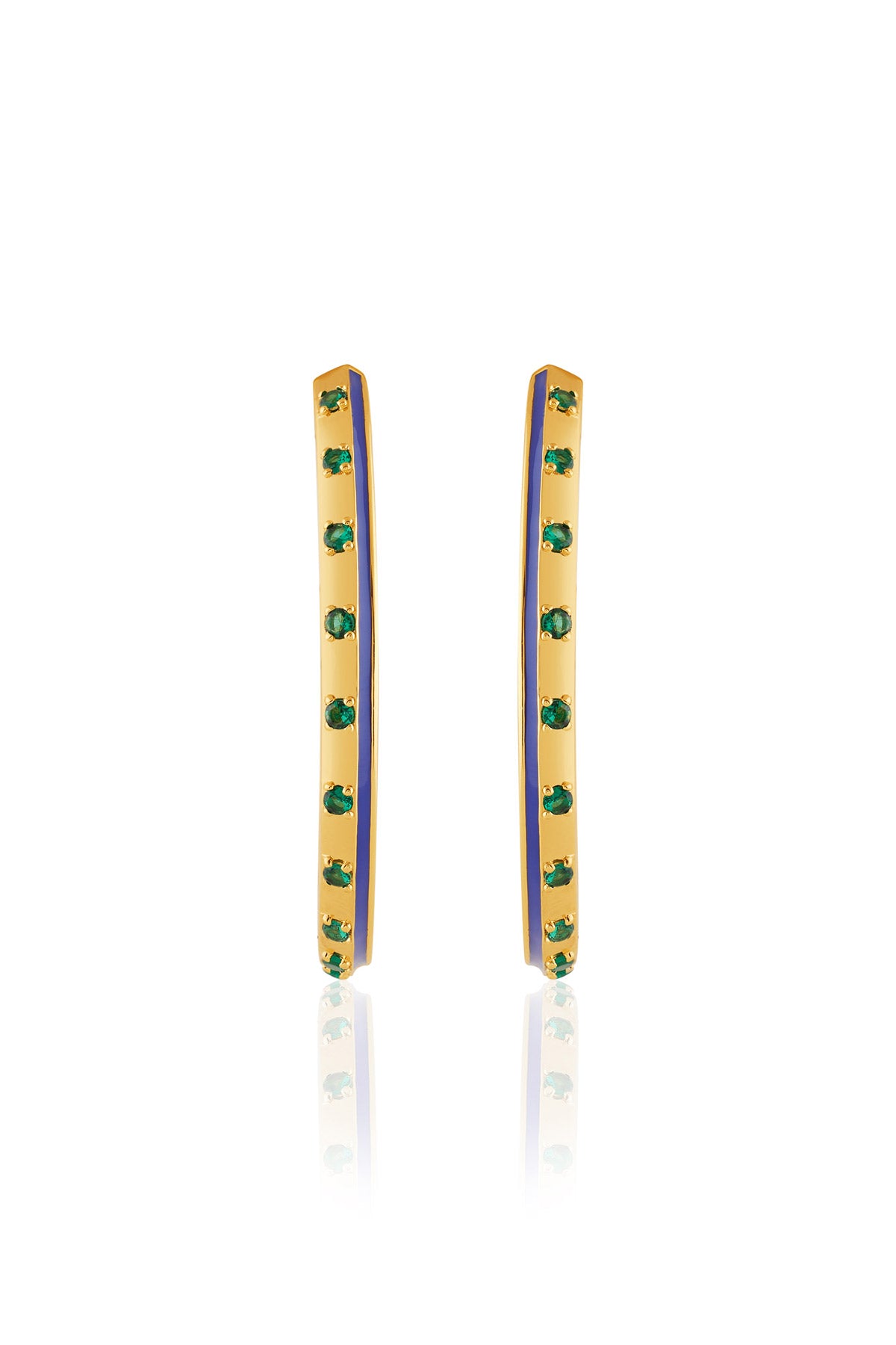 Isharya Luna Luxe Hoops In 18kt Gold Plated indian designer wear online shopping melange singapore 