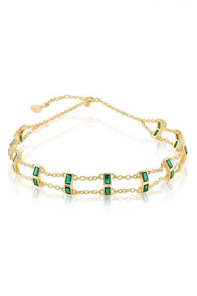 Isharya Lush Dreams Choker Necklace In 18Kt Gold Plated indian designer wear online shopping melange singapore 