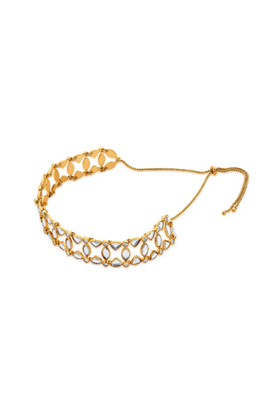 Isharya Marquise Mirror Choker indian designer wear online shopping melange singapore