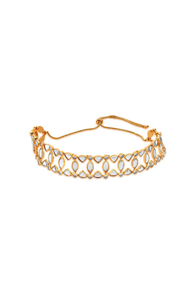 Isharya Marquise Mirror Choker indian designer wear online shopping melange singapore