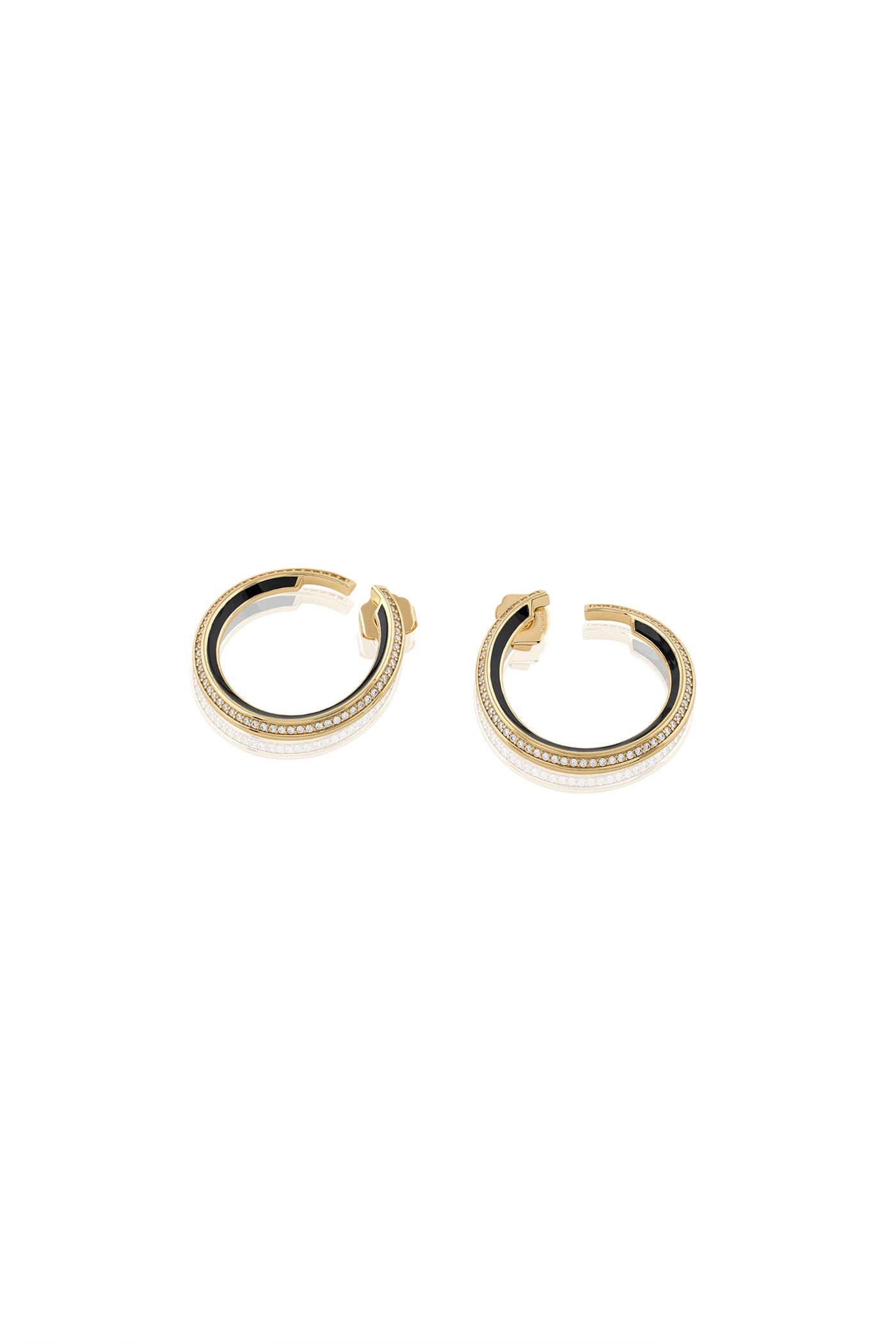 Isharya Midnight Magic Hoops 18Kt Gold Plated indian designer wear online shopping melange singapore
