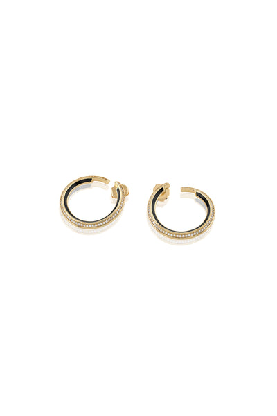 Isharya Midnight Magic Hoops 18Kt Gold Plated indian designer wear online shopping melange singapore