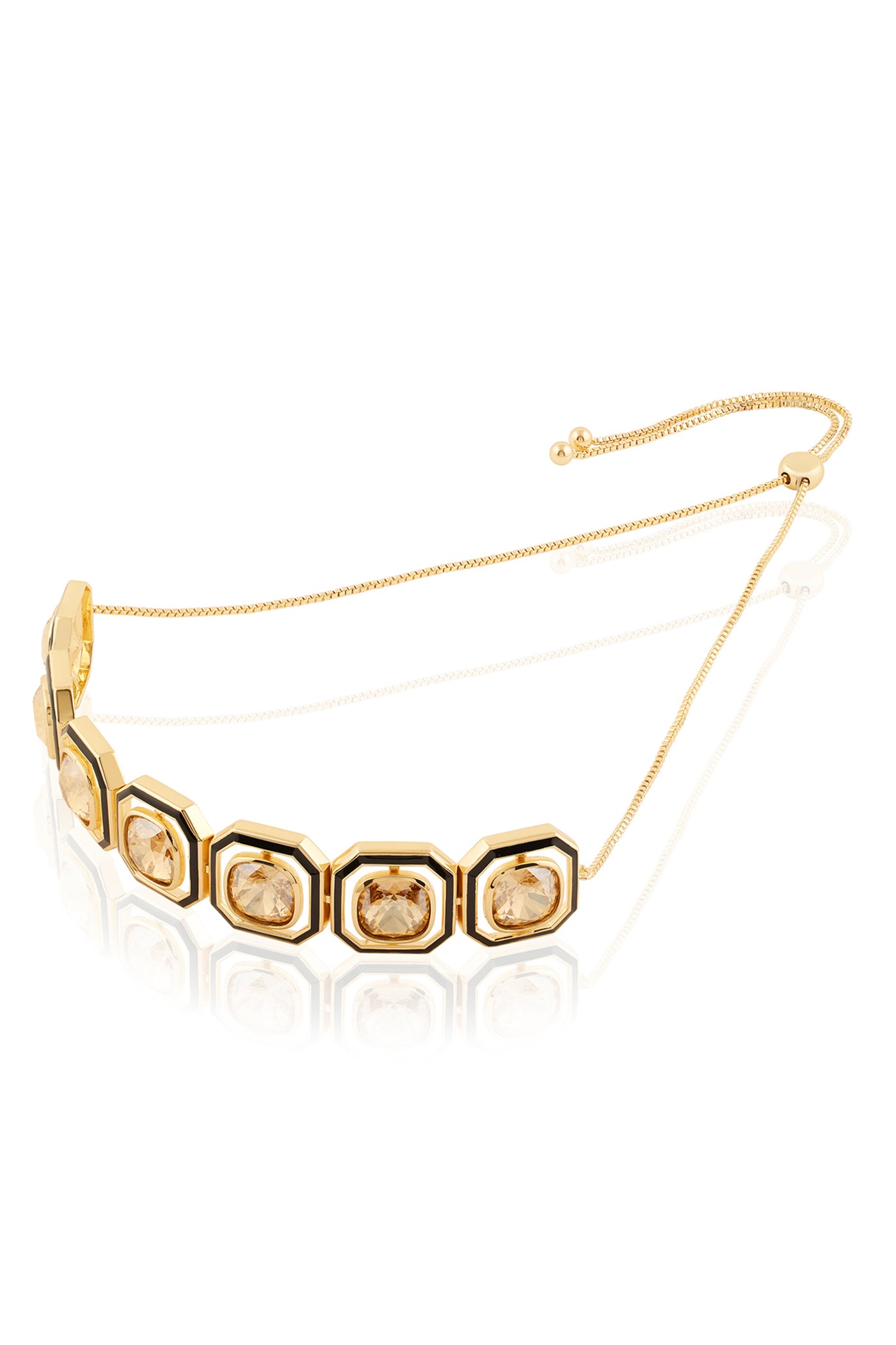 Isharya Mocha Mousse Choker Necklace 18Kt Gold Plated indian designer wear online shopping melange singapore
