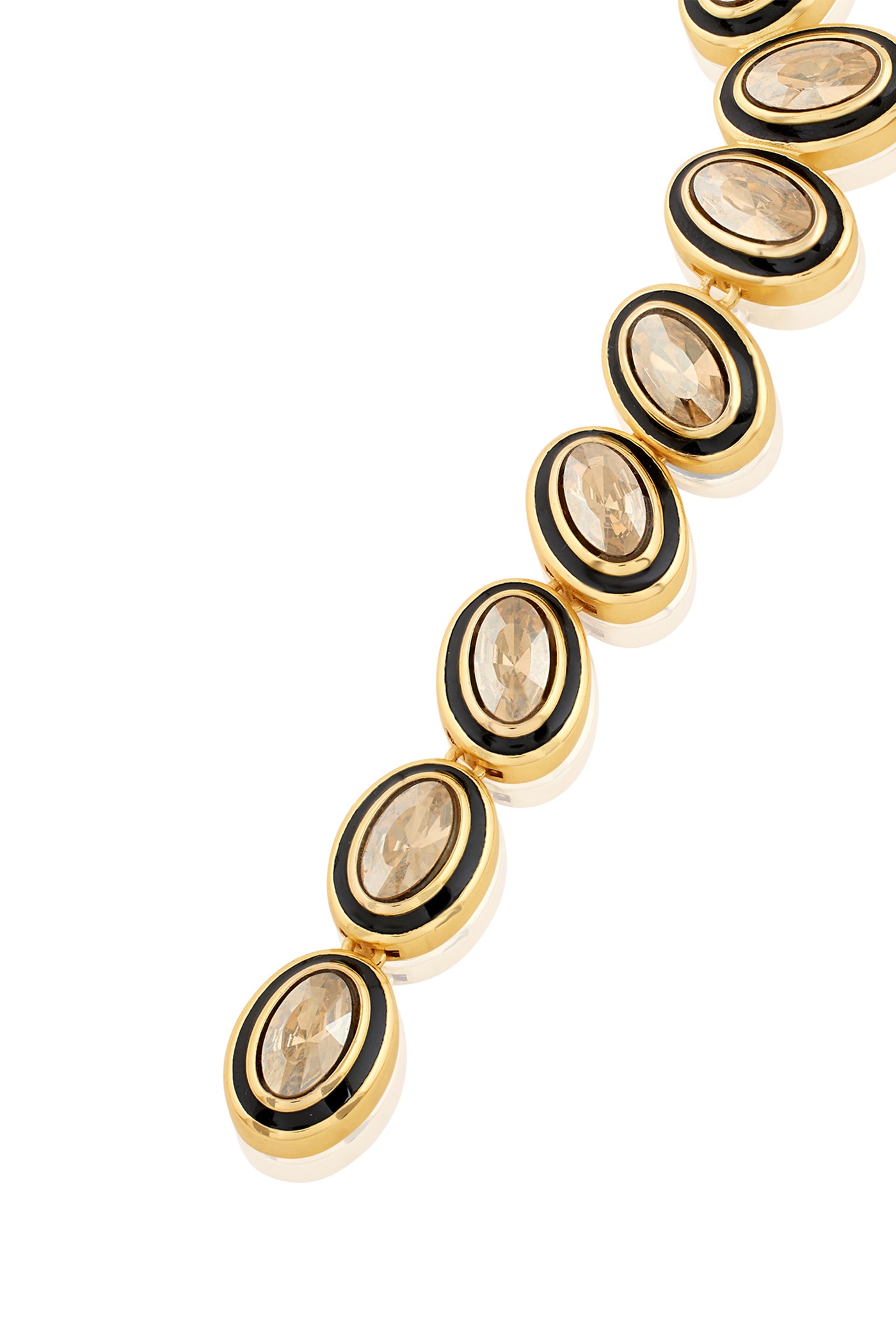 Isharya Mocha Mousse Dangler Earrings 18Kt Gold Plated indian designer wear online shopping melange singapore