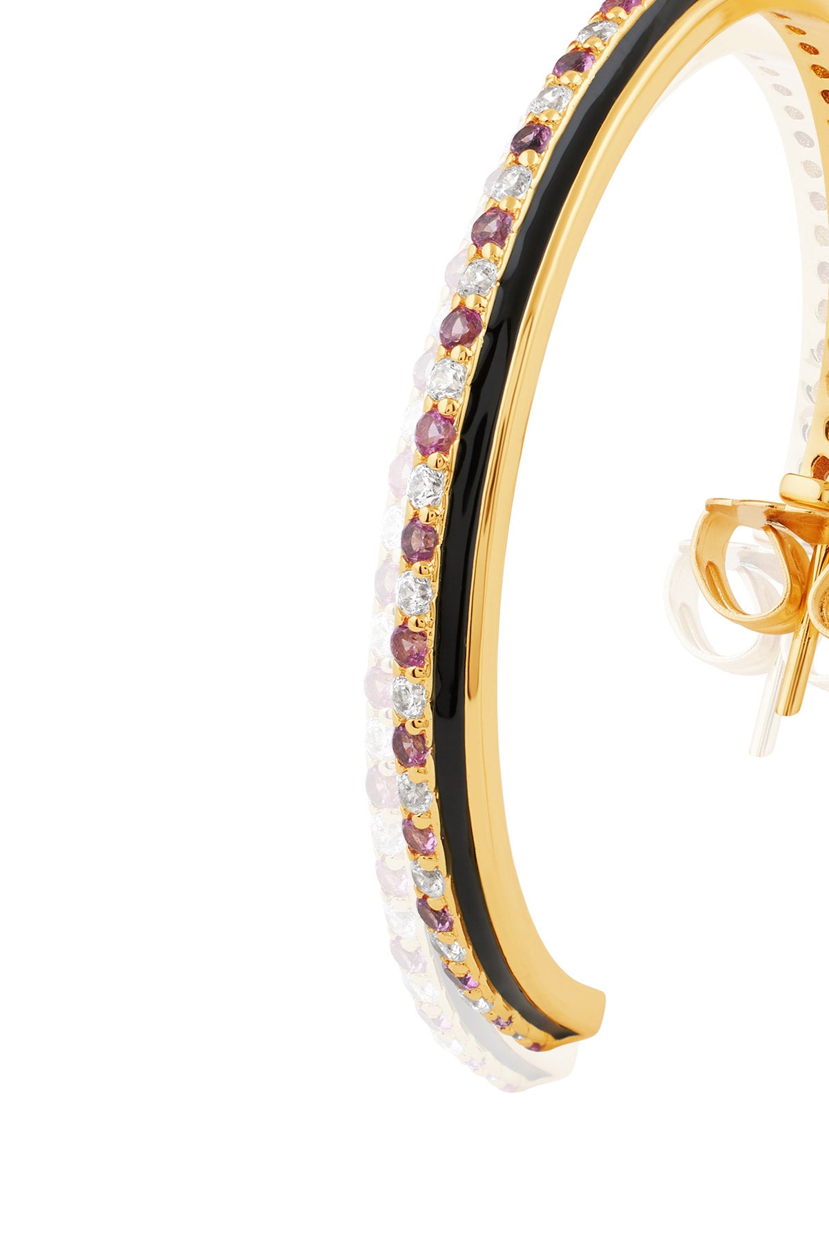Isharya Mystic Orbit Hoops In 18kt Gold Plated indian designer wear online shopping melange singapore 
