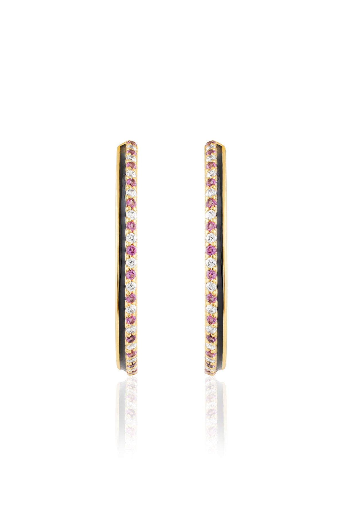 Isharya Mystic Orbit Hoops In 18kt Gold Plated indian designer wear online shopping melange singapore 