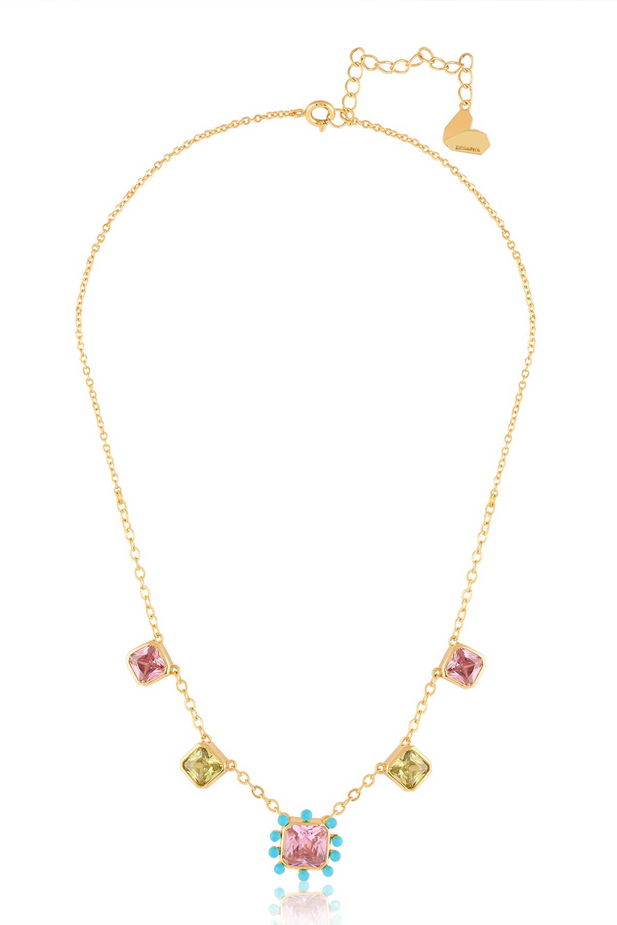 Isharya Neon Candy Charm Necklace In 18Kt Gold Plated indian designer wear online shopping melange singapore 