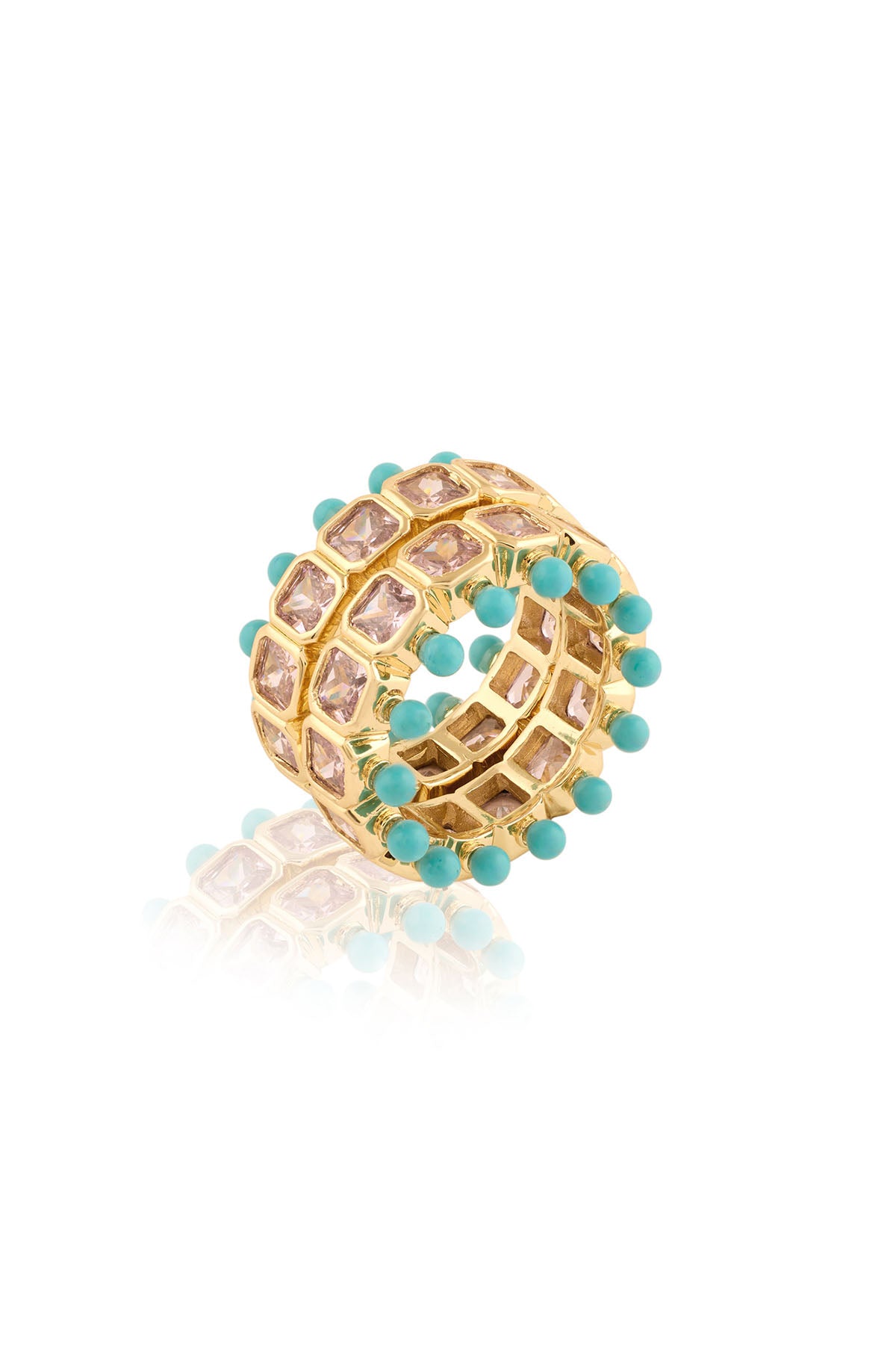 Isharya Neon Candy Ring In 18Kt Gold Plated indian designer wear online shopping melange singapore 