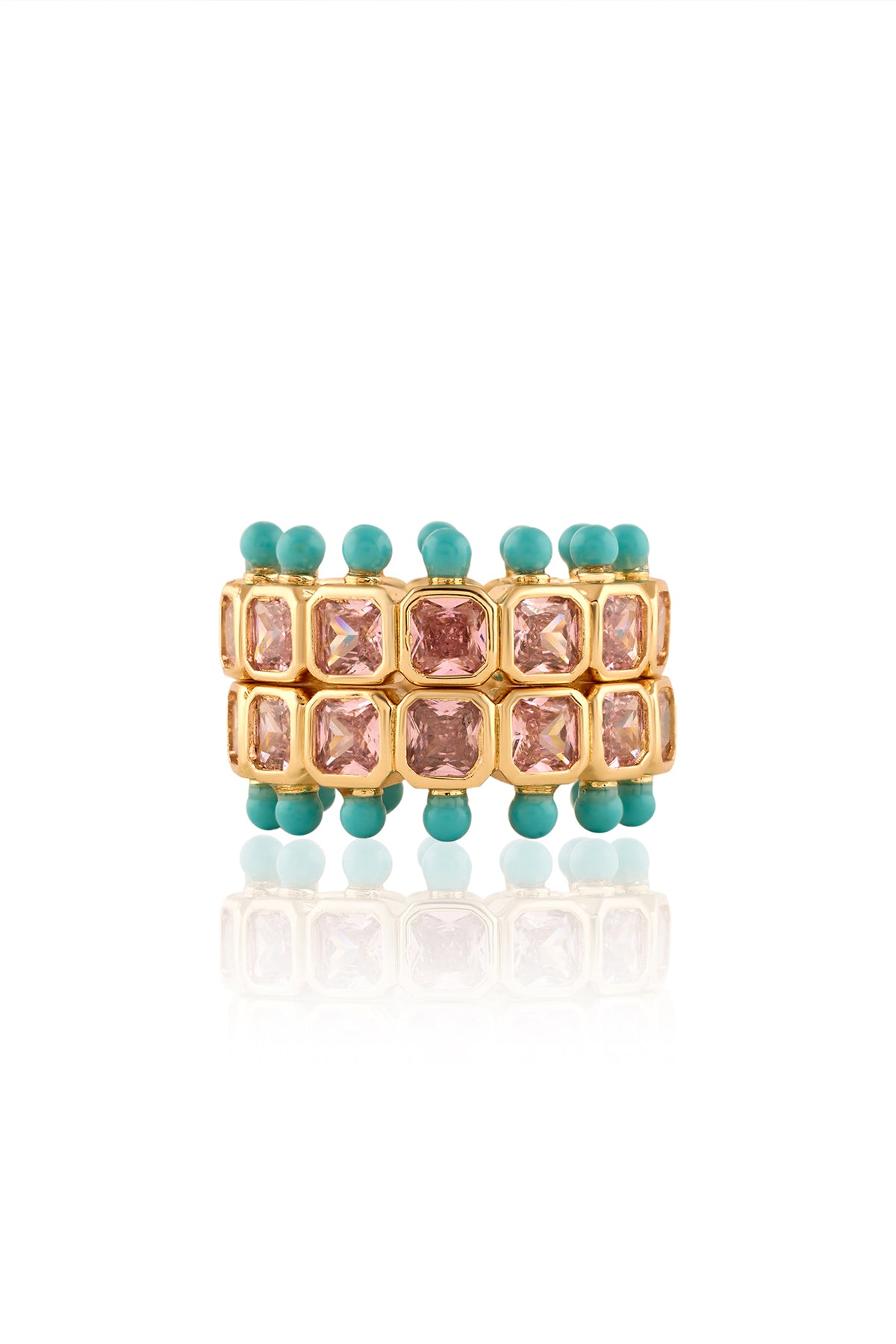 Isharya Neon Candy Ring In 18Kt Gold Plated indian designer wear online shopping melange singapore 