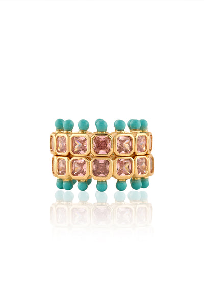Isharya Neon Candy Ring In 18Kt Gold Plated indian designer wear online shopping melange singapore 