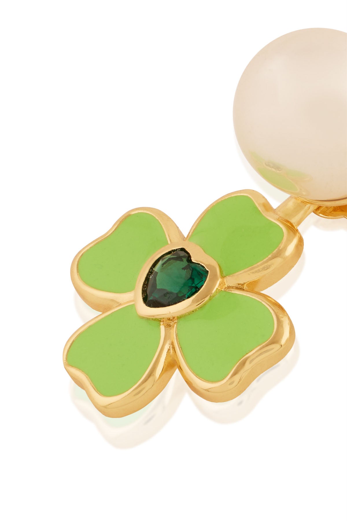 Isharya Neon Clover Earrings In 18Kt Gold Plated indian designer wear online shopping melange singapore 