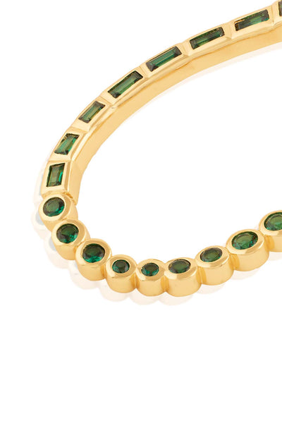 Isharya Neon Crystal Front Back Earrings In 18Kt Gold Plated indian designer wear online shopping melange singapore 