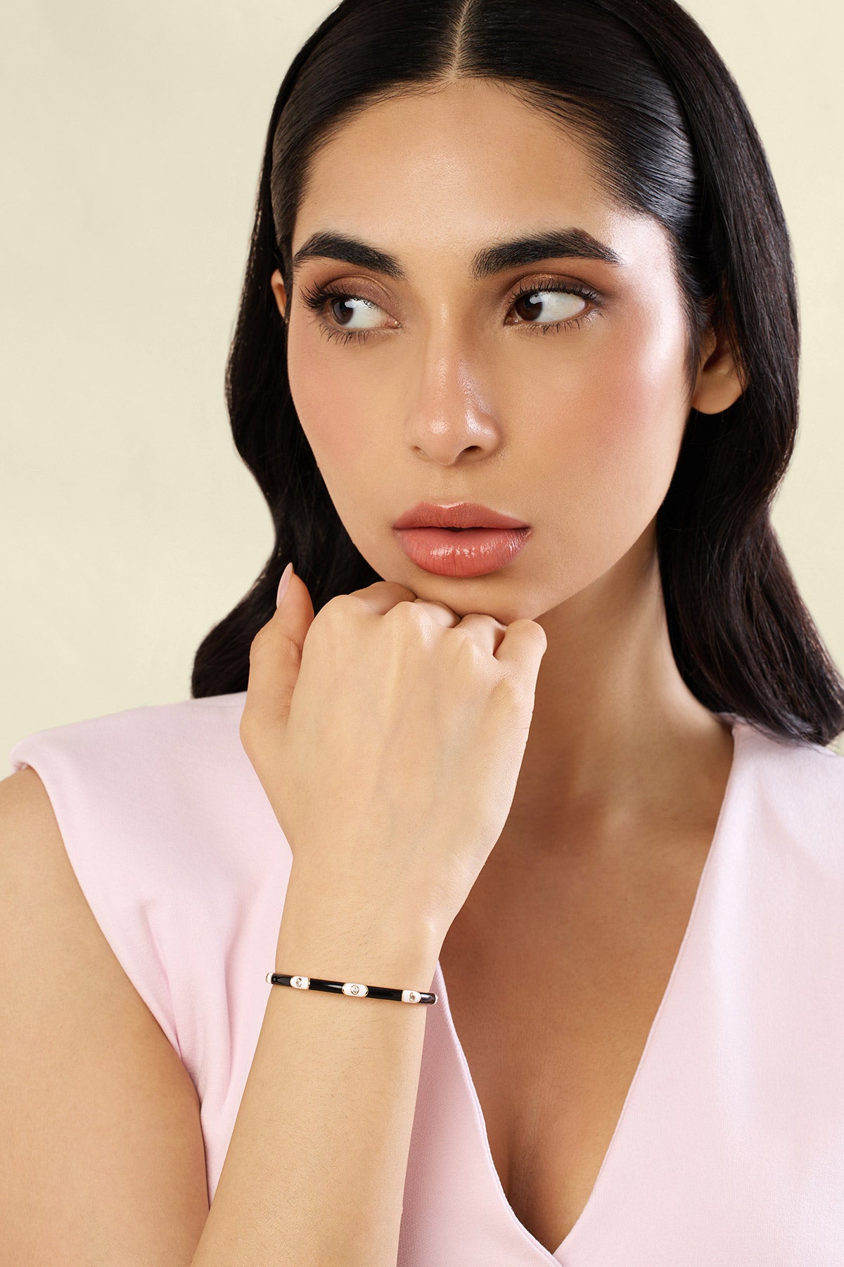 Isharya Noir Orbit Cuff In 18kt Gold Plated indian designer wear online shopping melange singapore 
