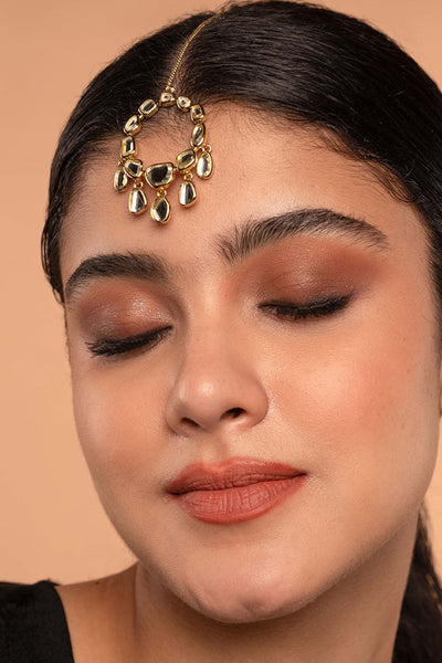 Isharya Nuit Moon Bali Maang Tikka jewellery indian designer wear online shopping melange singapore