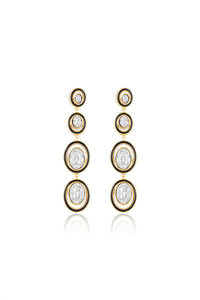 Isharya Oceanus Drop Dangler Earrings 18Kt Gold Plated indian designer wear online shopping melange singapore