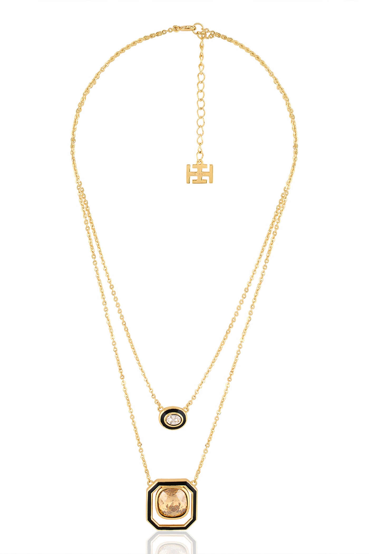 Isharya Oceanus Layered Necklace 18Kt Gold Plated indian designer wear online shopping melange singapore
