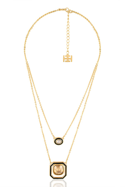 Isharya Oceanus Layered Necklace 18Kt Gold Plated indian designer wear online shopping melange singapore