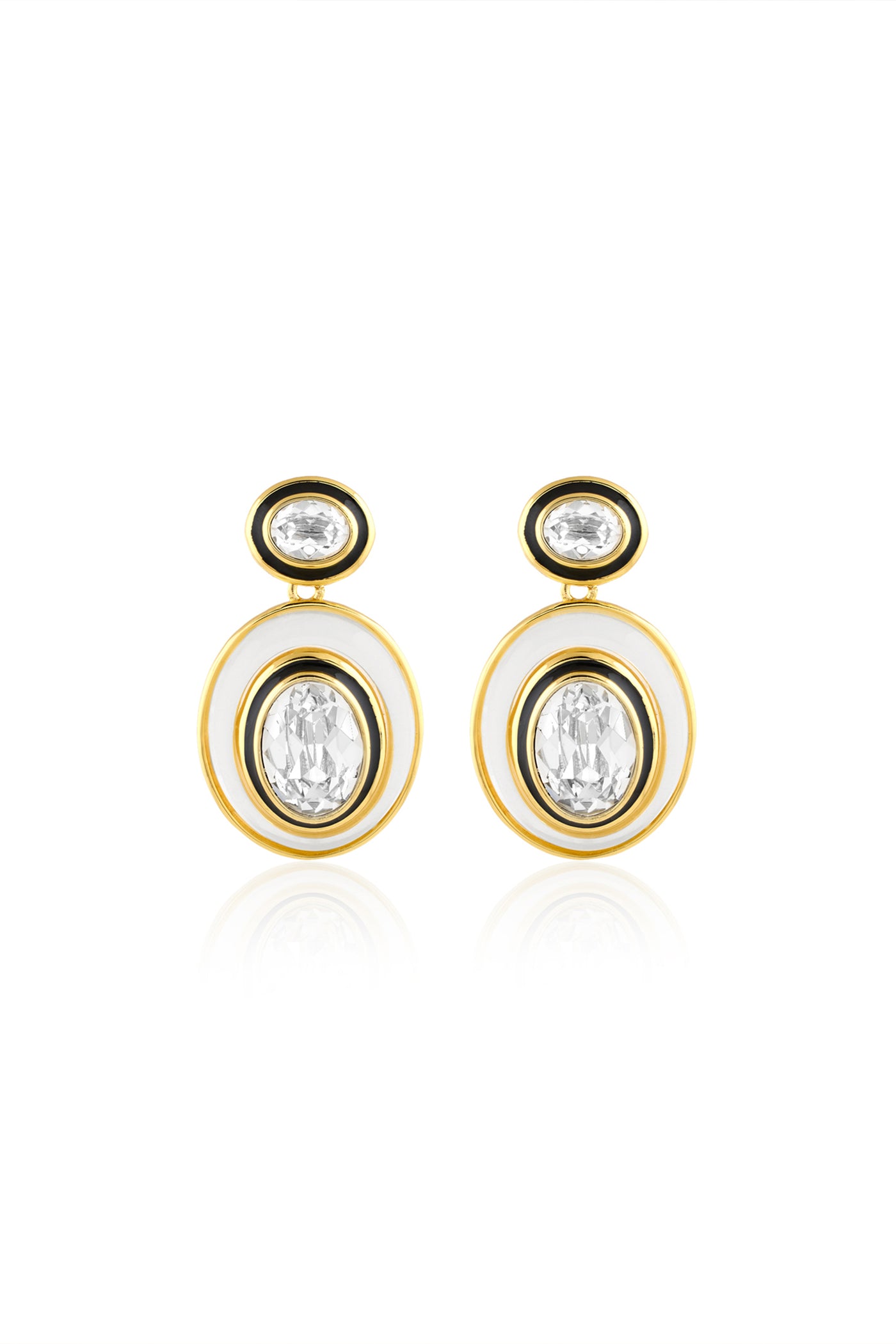 Isharya Oceanus Libra Dangler Earrings 18Kt Gold Plated indian designer wear online shopping melange singapore
