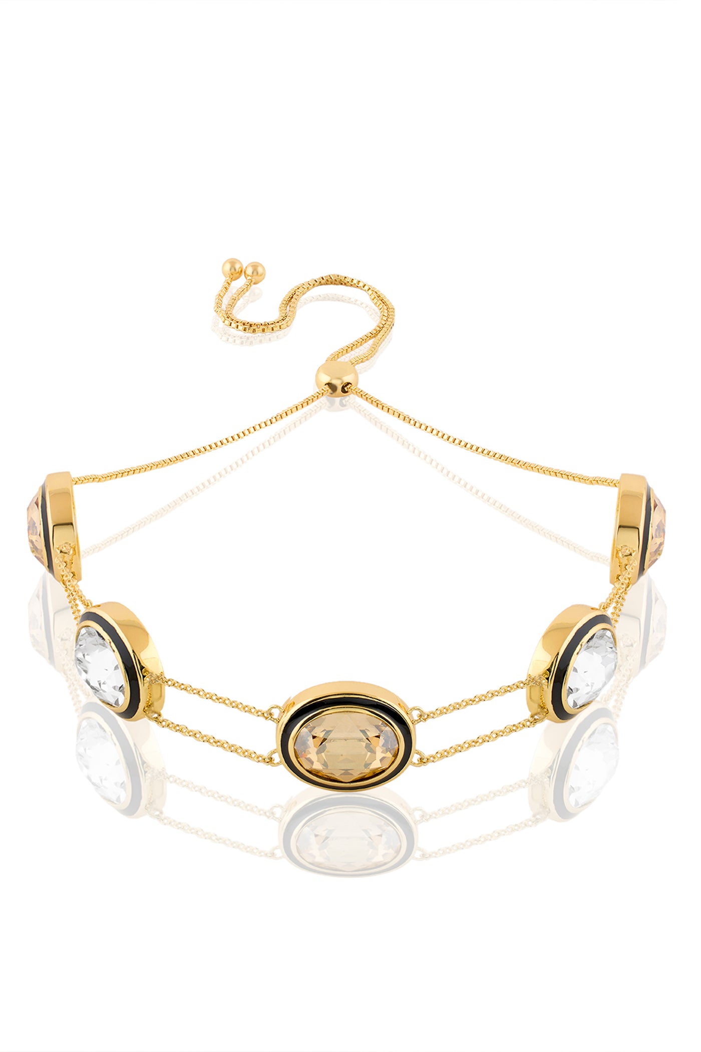 Isharya Oceanus Mocha Choker Necklace 18Kt Gold Plated indian designer wear online shopping melange singapore