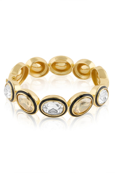 Isharya Oceanus Mocha Hinge Bangle 18Kt Gold Plated indian designer wear online shopping melange singapore