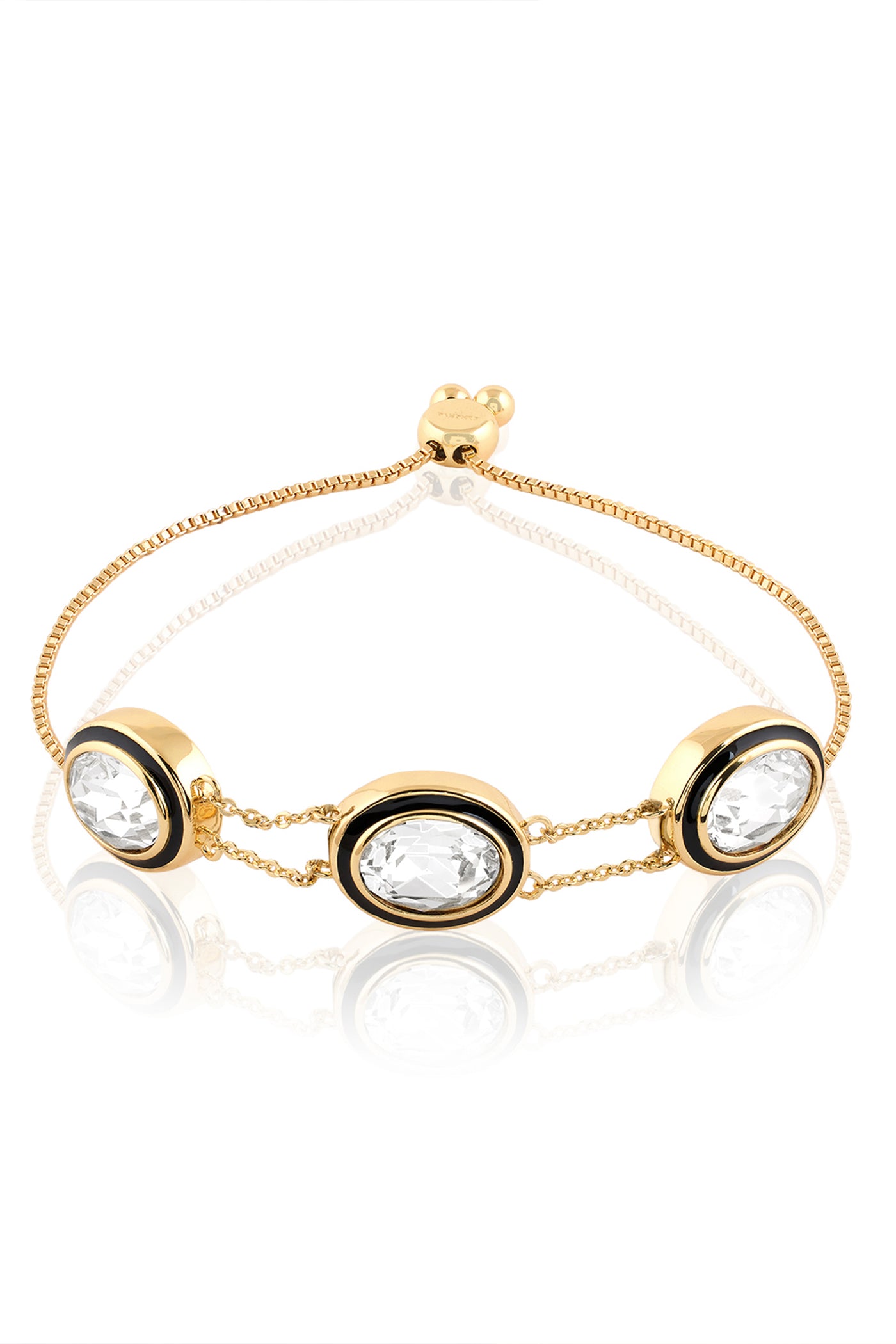 Isharya Oceanus Oval Bolo Bracelet 18Kt Gold Plated indian designer wear online shopping melange singapore