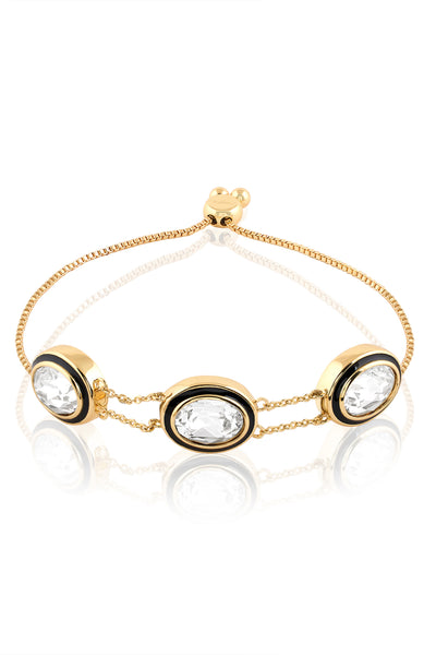 Isharya Oceanus Oval Bolo Bracelet 18Kt Gold Plated indian designer wear online shopping melange singapore