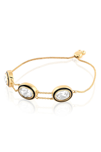 Isharya Oceanus Oval Bolo Bracelet 18Kt Gold Plated indian designer wear online shopping melange singapore