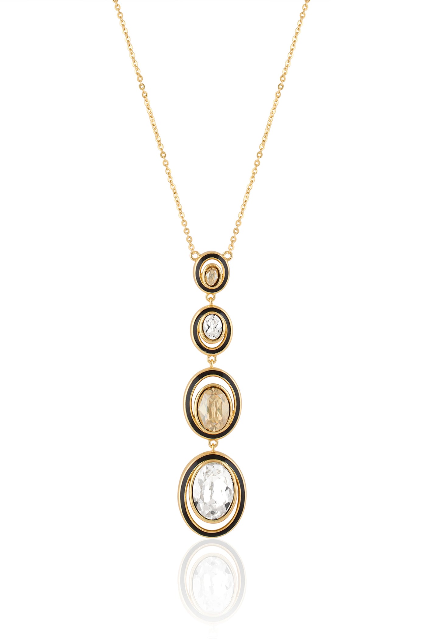 Isharya Oceanus Y Necklace 18Kt Gold Plated indian designer wear online shopping melange singapore