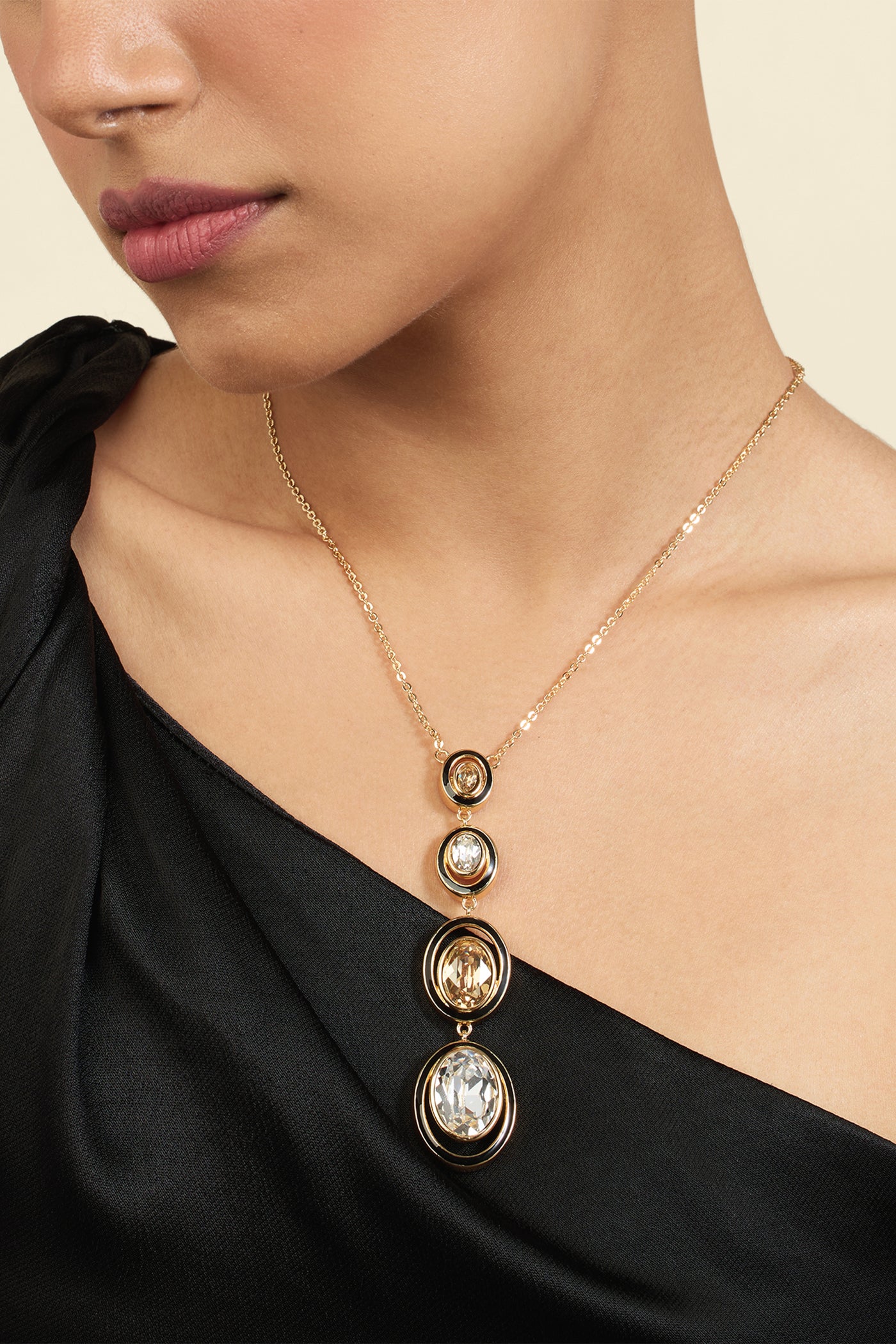 Isharya Oceanus Y Necklace 18Kt Gold Plated indian designer wear online shopping melange singapore