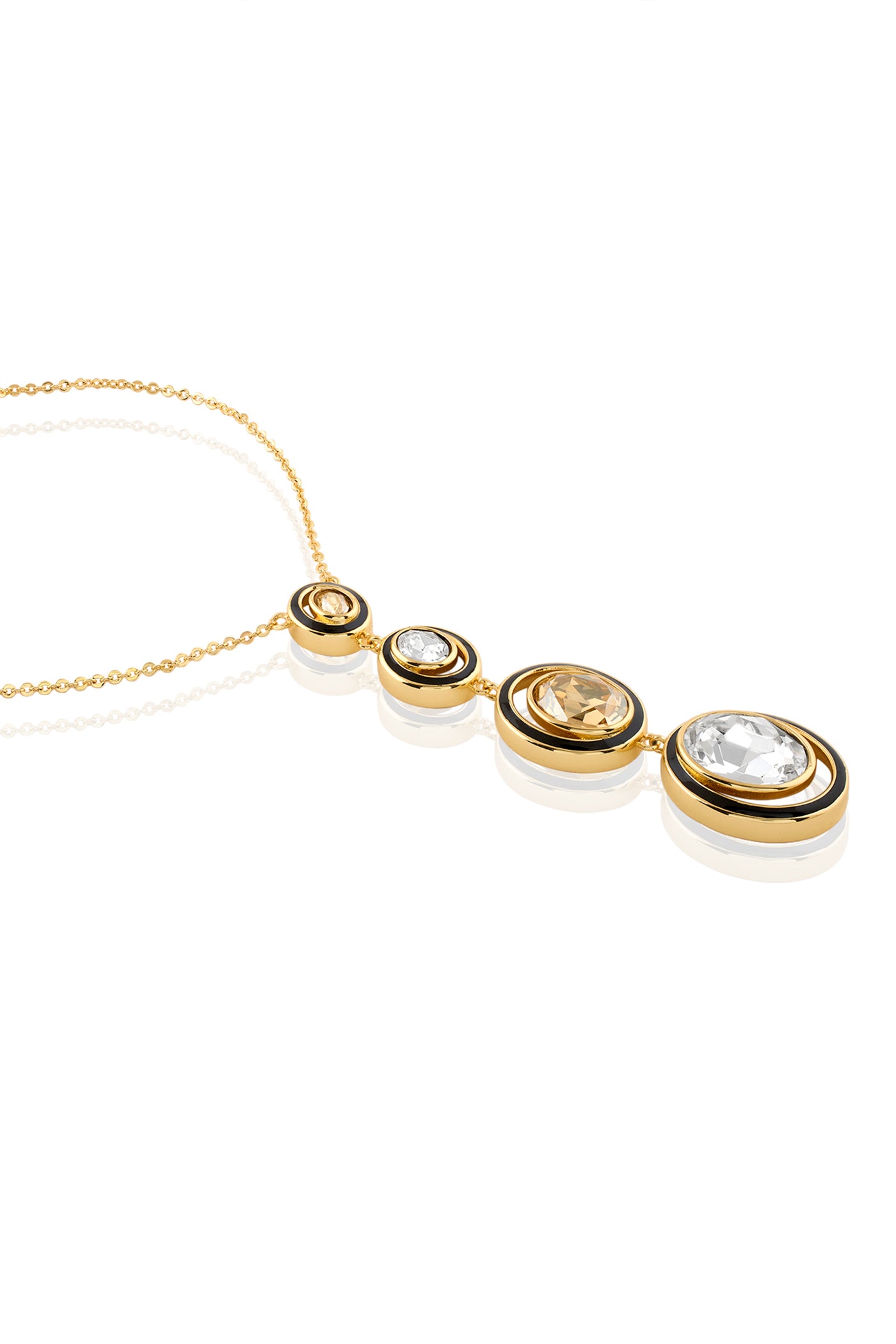 Isharya Oceanus Y Necklace 18Kt Gold Plated indian designer wear online shopping melange singapore