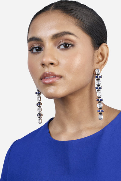 Isharya Optic Crystal Earrings indian designer wear online shopping melange singapore