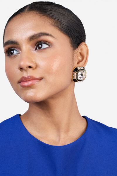 Isharya Optic Crystal Studs indian designer wear online shopping melange singapore