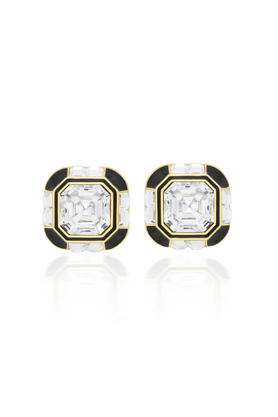 Isharya Optical Oversized Crystal Studs indian designer wear online shopping melange singapore