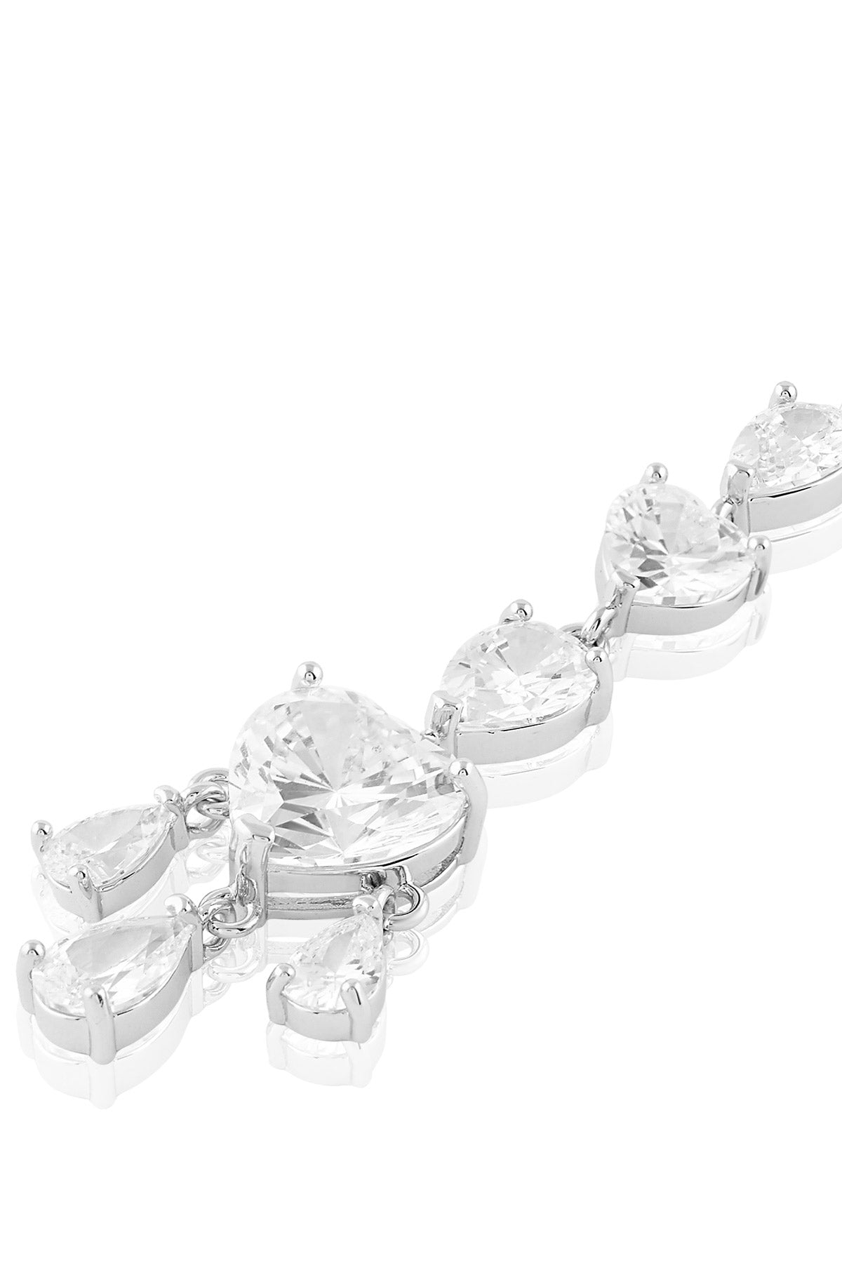 Isharya Opulent Luminescence Maangtikka In Rhodium Plating indian designer wear online shopping melange singapore 