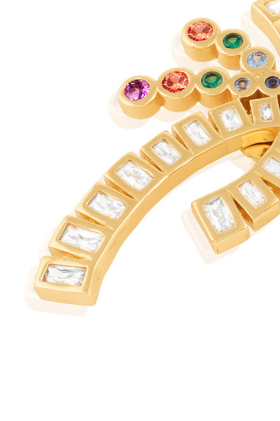 Isharya Palm Beach Earrings In 18Kt Gold Plated indian designer wear online shopping melange singapore 