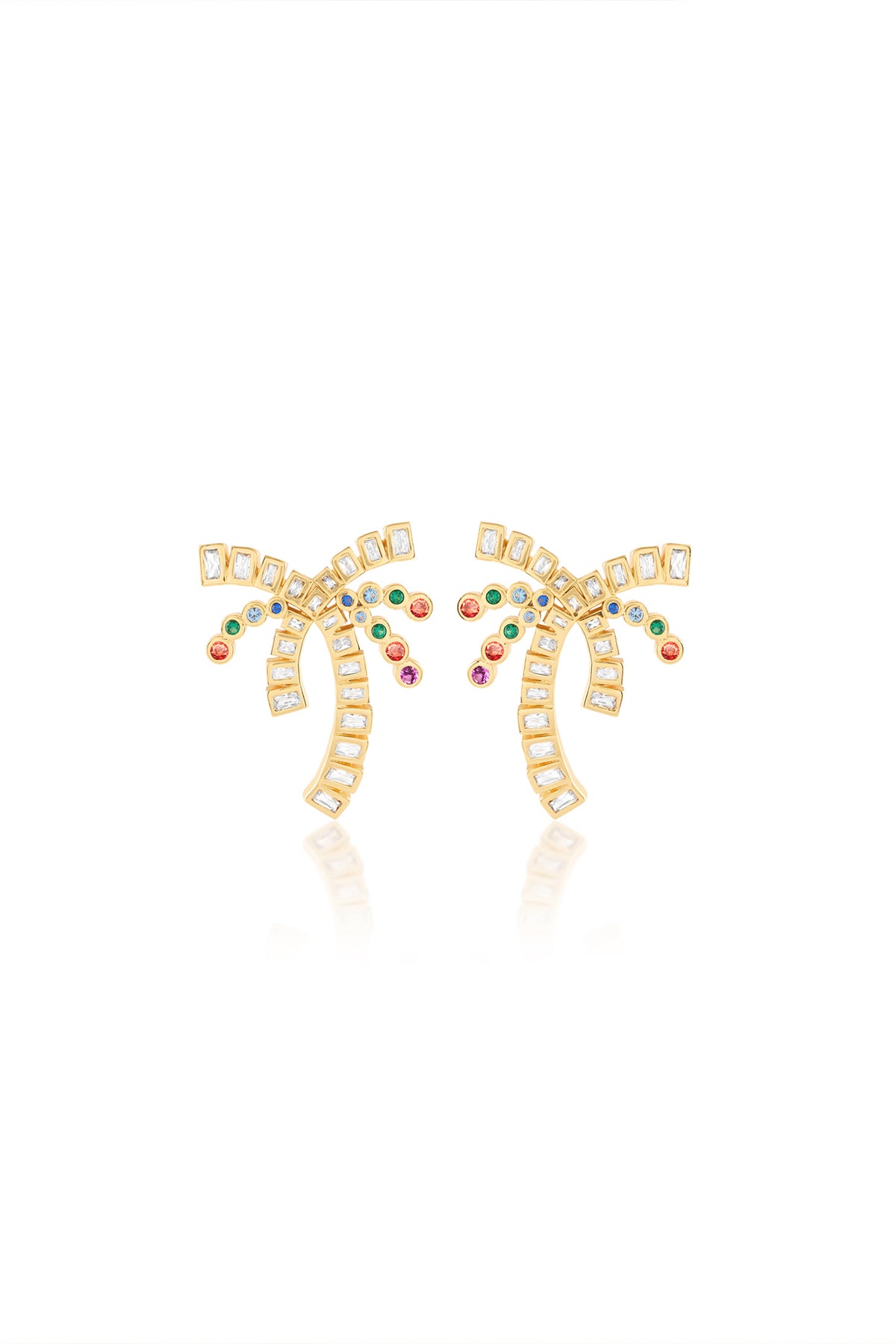 Isharya Palm Beach Earrings In 18Kt Gold Plated indian designer wear online shopping melange singapore 