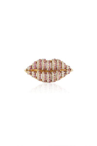 Isharya Party Pout Ring 18Kt Gold Plated indian designer wear online shopping melange singapore