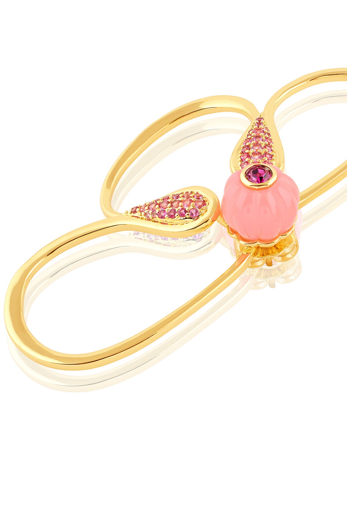 Isharya Petal Dusk Stud Earrings 18Kt Gold Plated indian designer wear online shopping melange singapore 