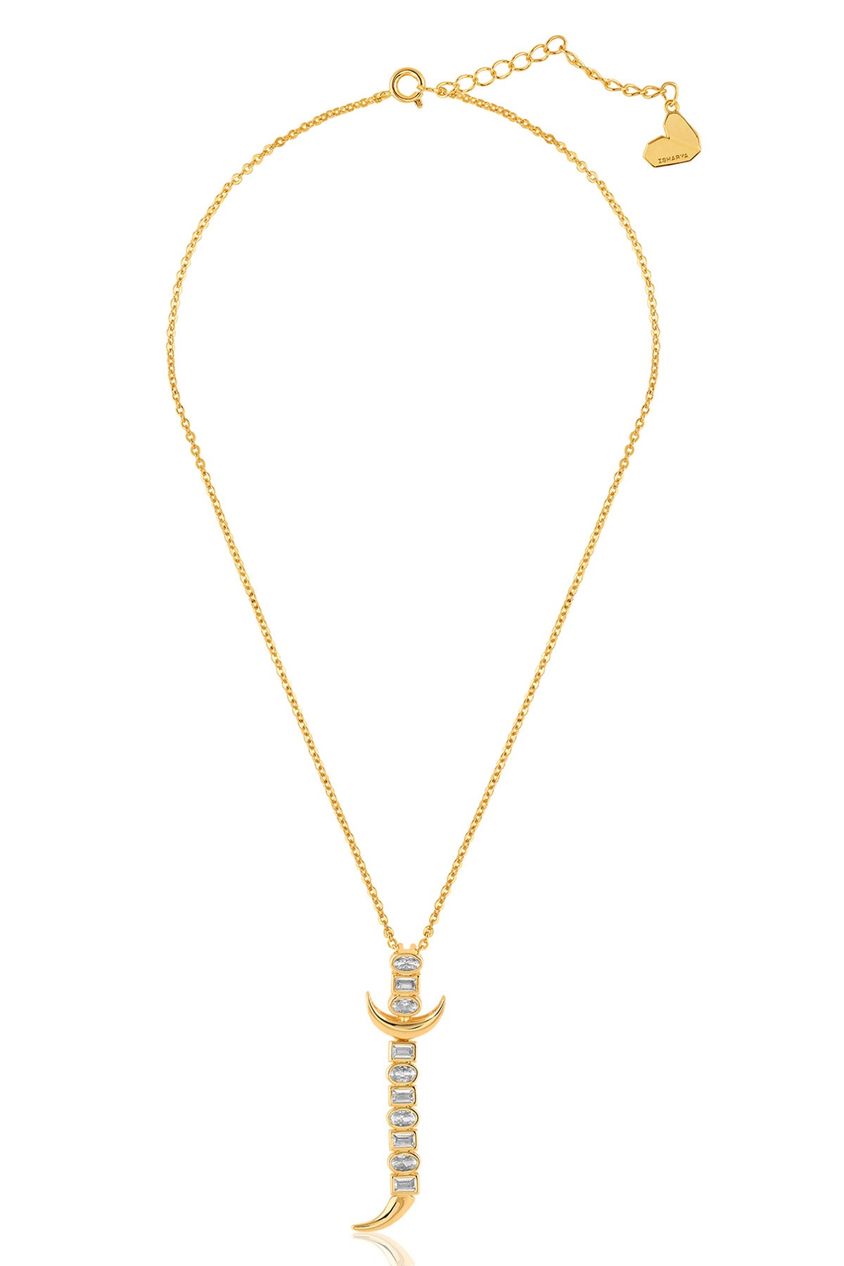 Isharya Powerblade Pendant Necklace In 18kt Gold Plated indian designer wear online shopping melange singapore 