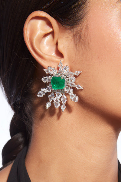 Isharya Provence 925 Silver Galaxy Earrings jewellery indian designer wear online shopping melange singapore