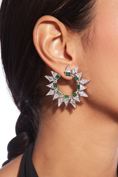 Isharya Provence 925 Silver Spike Earrings jewellery indian designer wear online shopping melange singapore