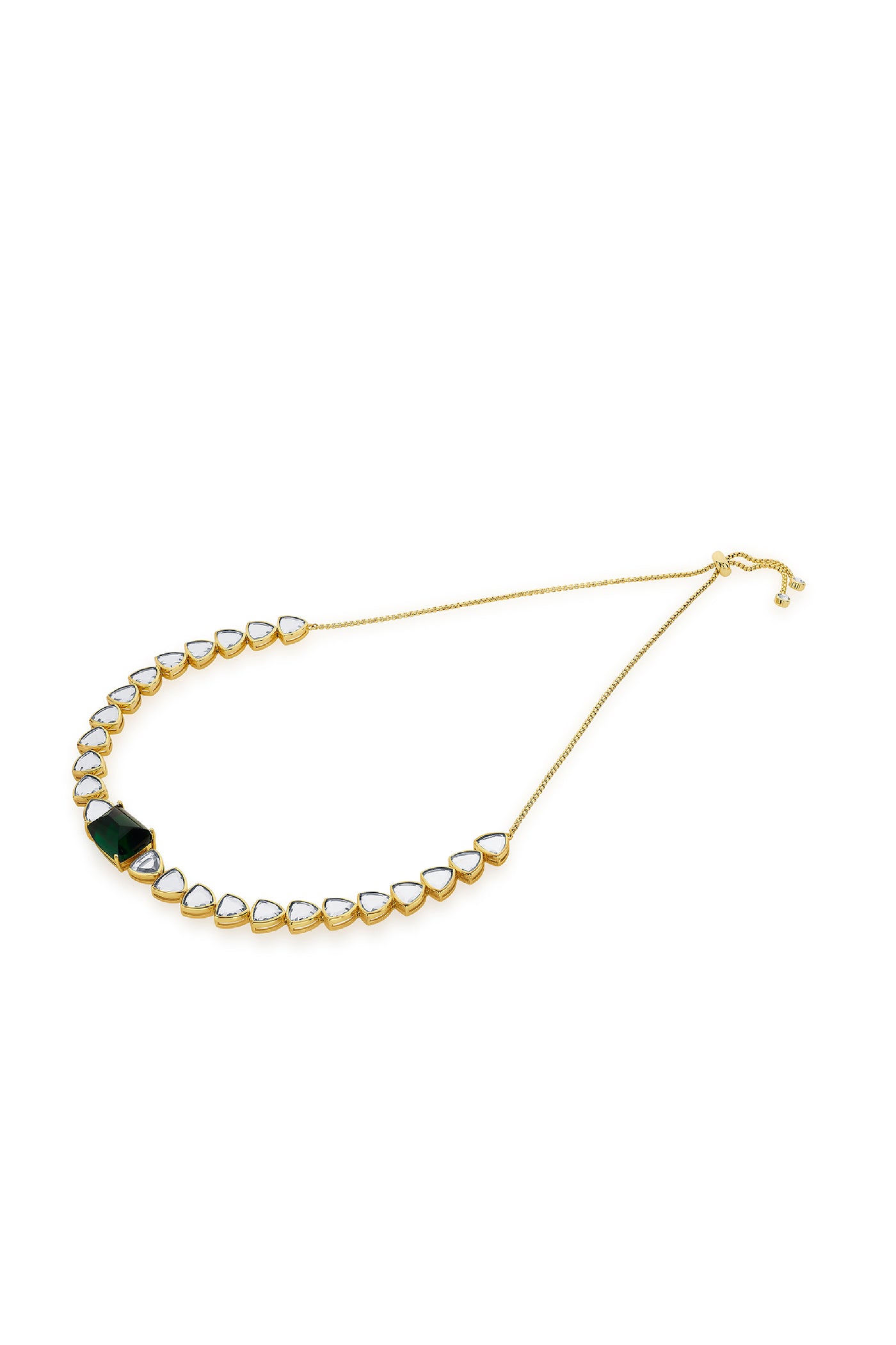 Isharya Raina Hydro Emerald And CZ Choker indian designer wear online shopping melange singapore