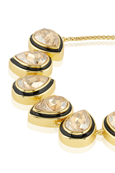 Isharya Red Crystal Galaxy Bolo Bracelet In 18Kt Gold Plated indian designer wear online shopping melange singapore