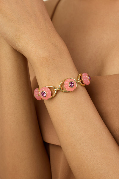 Isharya Rosé Garden Cuff 18Kt Gold Plated indian designer wear online shopping melange singapore 