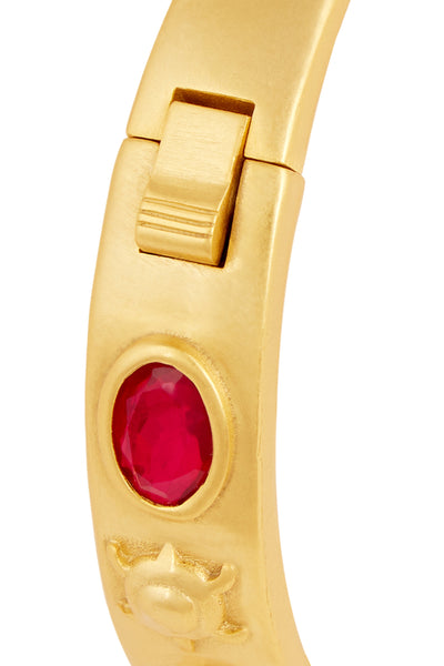 Isharya Ruby Oval Hinge Bangle indian designer wear online shopping melange singapore