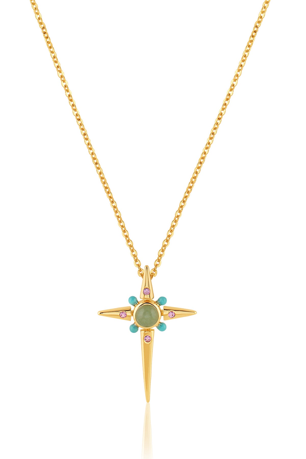 Isharya Sacred Prism Necklace In 18kt Gold Plated indian designer wear online shopping melange singapore 